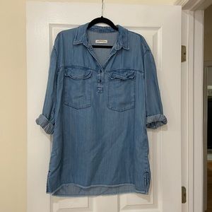Denim mini dress/top